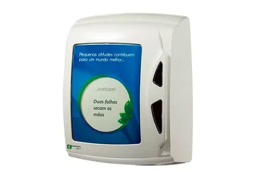 Papeleira de papel toalha interfolhas, em branco
