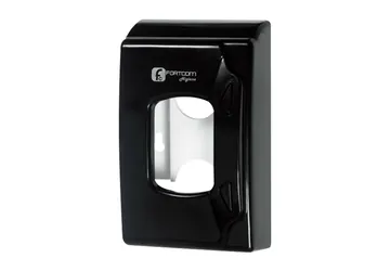 Descarte de absorvente, em preto